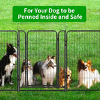 Dog Playpen Outdoor Extra Wide 8 Piece Panels Heavy Duty Dog Fence 40" Height - Image 9