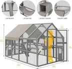 DWVO Extra Large Catio Outdoor Cat Enclosure, 110 inch Outside Cattery - Image 3