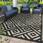 GENIMO 5x8 Outdoor Rug Waterproof, Reversible Mats, Area Rug, Plastic Outside by GENIMO