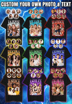 Custom Bootleg Rap Shirt with Photo Text, Vintage Custom Picture Shirt - Image 4