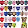 30 Pack Christmas Happy New Year Dog Bandanas Bulk 33 Inch Large Dog Bandanas by Bestwishforyou