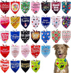 30 Pack Christmas Happy New Year Dog Bandanas Bulk 33 Inch Large Dog Bandanas by Bestwishforyou