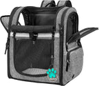 PetAmi Dog Backpack Carrier for Small Large Cat, Ventilated Pet Hiking Backpack - Image 8