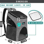 PetAmi Small Dogs and Cat Backpack Carrier, Airline Approved Pet Backpack - Image 2