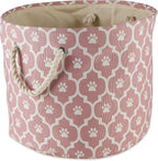 Bone Dry 6192 Pet Storage Collection Lattice Paw Print, Medium Round - Image 2