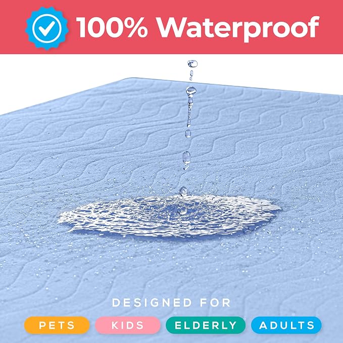 Utopia Bedding Washable Underpads 34" x 36", Waterproof Reusable Heavy - Image 6