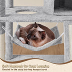Yaheetech 63.5in Multi-Level Cat Tree Tower Condo - Image 8
