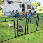Dog Playpen Outdoor Extra Wide 12 Piece Panels Heavy Duty Dog Fence 47" Height - Image 2