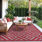 GENIMO Christmas Outdoor Rug for Patio Clearance, Lightweight Waterproof RV - Image 2