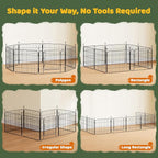 Yaheetech Expandable Dog Playpen, 8 Panel 20 inch Puppy Playpen - Image 9