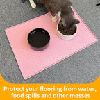 Ptlom Silicone Pet Placemat for Dog and Cat, Waterproof Anti-Slip Pet Feeding - Image 5