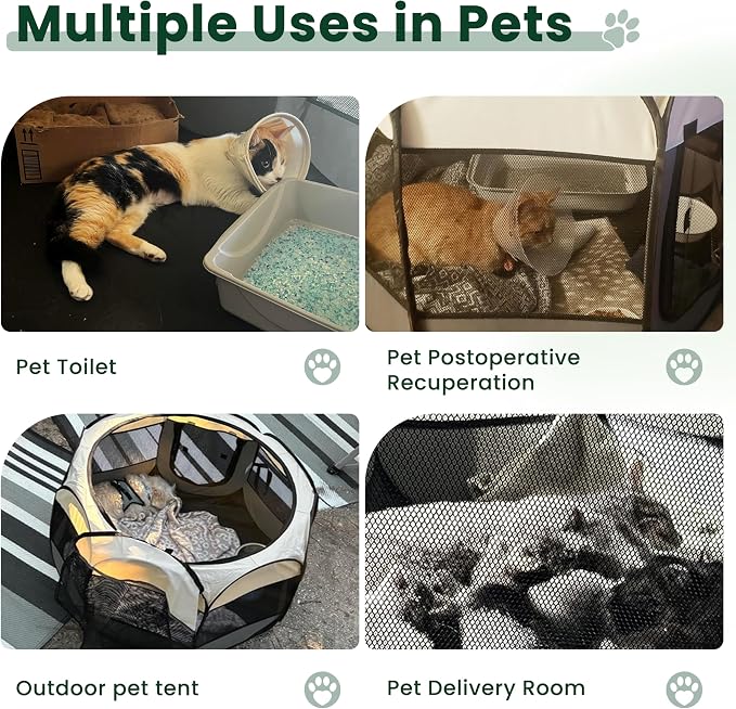 Love's cabin Pet Puppy Dog Playpen, Large Dog Tent Crates Cage Indoor/Outdoor - Image 4