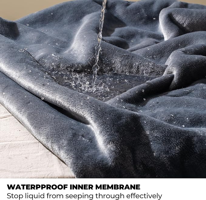 Sunheir Waterproof Dog Blanket for Bed Couch, Soft Plush Pet Blankets for Small - Image 3