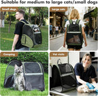 Pet Backpack Carrier, Large Cat Carrier Backpack Up to 20 Lbs - Image 7