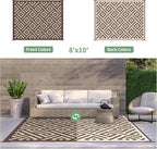 GENIMO Outdoor Rug for Patio Clearance, Reversible Plastic Straw Rugs for RV - Image 4