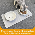 Ptlom Pet Placemat for Dog and Cat, Anti-Slip Waterproof Dogs Feeding Mat - Image 7