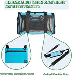 Soft-Sided Pet Carrier for Cats Small Dogs of 15 Lbs Medium Blue - Image 3