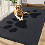 Buganda Dog Door Mat for Muddy Paws, Absorbent Dirt Trapper Washable Indoor by Buganda