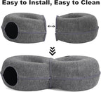 8-Shaped Large Cat Tunnel Bed for Indoor Cats, Infinite Circulation Peekaboo - Image 6