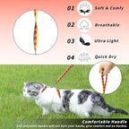 Cat Harness and Leash Set, Adjustable Kitten Harness Escape Proof Cats Harness - Image 3