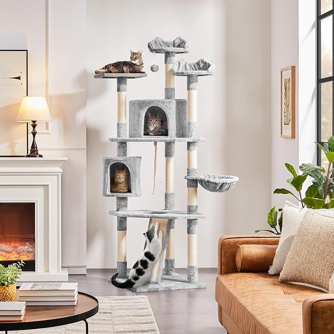 Yaheetech 79 inches Cat Tree Multi-Level Cat Tower - Image 2