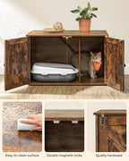 Feandrea Cat Litter Box Enclosure, Litter Box Furniture Hidden - Image 8