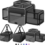 Top and 2 Sides Expandable Cat Carrier 18x11x11, TSA Airline Approved Dog by SHARLOVY