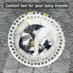 Super Soft Small Dog & Cat Bed, Anti-Anxiety Puppy Cuddler, Cozy Round Fluffy - Image 2