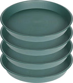 4 Pack of 16 inch Plant Saucer, Heavy Duty Plastic Plant Tray by Bleuhome