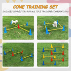 Dog Agility Hurdle Cone Set, Dog Agility Set Include 12 Agility Cones 6 Agility - Image 2