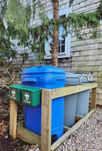 Small Hanging Wastebasket for Dog Poop in Green - Image 4