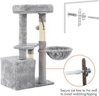 Topeakmart Cat Tree Tower for Indoor Cats, 34.5in Cat Activity Center - Image 9