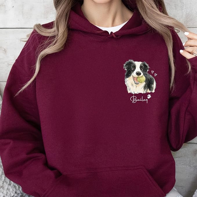 Custom Pet Sweatshirts with Photo and Name, Personalized Dog Sweatshirt - Image 5