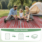 GENIMO Outdoor Rug for Patio Clearance, Reversible Plastic Straw Rugs for RV - Image 6