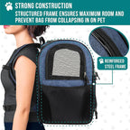 PetAmi Dog Backpack Carrier for Small Large Cat, Ventilated Pet Hiking Backpack - Image 6