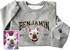 NAZENTI Custom Dog Mom Embroidered Sweatshirt by Nazenti