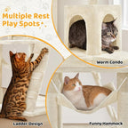 Yaheetech Cat Tree, 54in Tall Cat Tower - Image 4