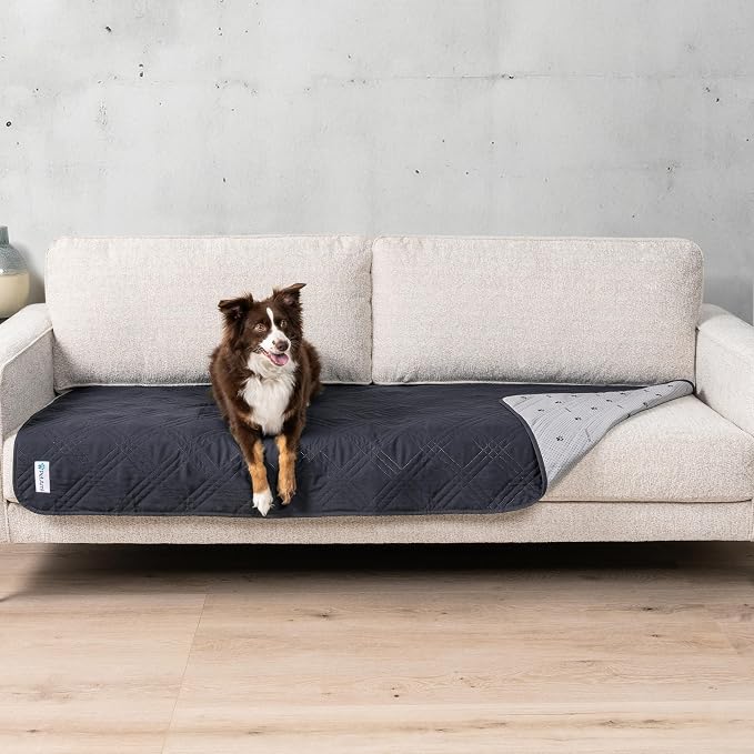 PetAmi Waterproof Couch Cover for Dogs, Reversible Furniture Cover Sofa by PetAmi