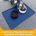 Ptlom Silicone Pet Placemat for Dog and Cat, Waterproof Anti-Slip Pet Feeding - Image 5