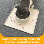 Ptlom Pet Placemat for Dog and Cat, Waterproof Non-Slip Silicone Feeding Bowl - Image 5