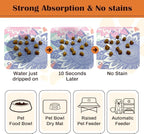 Pet Feeding Mat for Floors Waterproof Dog Mat for Food and Water Absorbent - Image 2