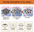 Pet Feeding Mat for Floors Waterproof Dog Mat for Food and Water Absorbent - Image 2