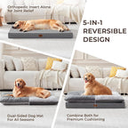 2-Pack Waterproof Dog Bed Medium Size Dogs, Plush Cushion & Orthopedic - Image 2