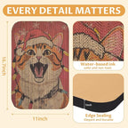 2 Packs Art Cat Wall-Mountable Scratching Board 16.7x11x1 Inch Cat Wall Scratch - Image 2