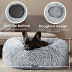 Hoewina Dog & Cat Bed for Indoor Cats, 20in Calming Donut Bed for Puppy and - Image 3