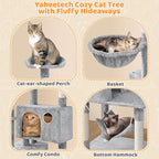 Yaheetech 73in Cat Tree Tower for Indoor Cats - Image 4