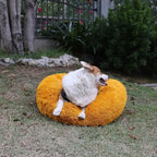 Calming Dog Bed for Medium Dogs Washable Donut 30 inches Anti-Slip Pet Bed - Image 6