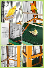 Garvee Bird Cage, w/Removeble Tray, Waterproof Roof, Lockable Caster, Indoor& - Image 3