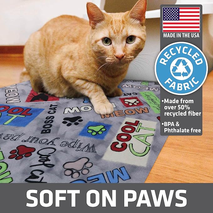 Drymate Cat Litter Box Mat, Litter Trapping Mat, Waterproof, Urine-Proof - Image 4