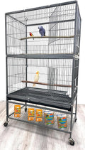 Extra Large Wrought Iron Breeding Flights Canary Parakeet Cockatiel Lovebird by Mcage